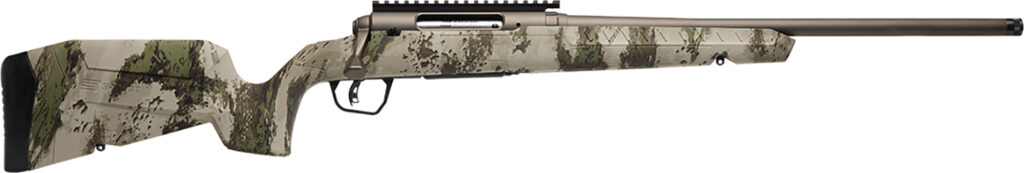 Savage Arms Axis 2 Pro 6mm ARC Rifle, 20" Barrel, Woodland Camo Synthetic Stock