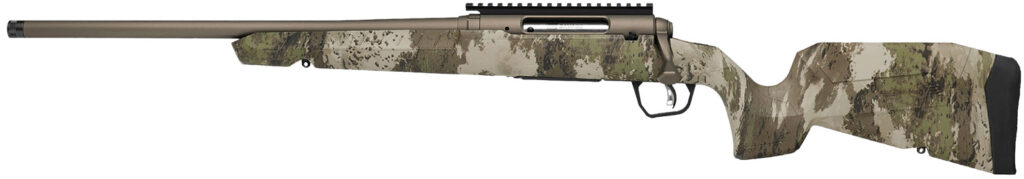 Savage Arms Axis 2 Pro Left-Hand 6mm ARC Rifle, 20" Barrel, Woodland Camo Synthetic Stock