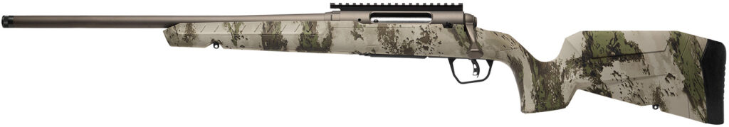 Savage Arms Axis 2 Pro Compact Left-Hand 6mm ARC Rifle, 20" Barrel, Woodland Camo Synthetic Stock