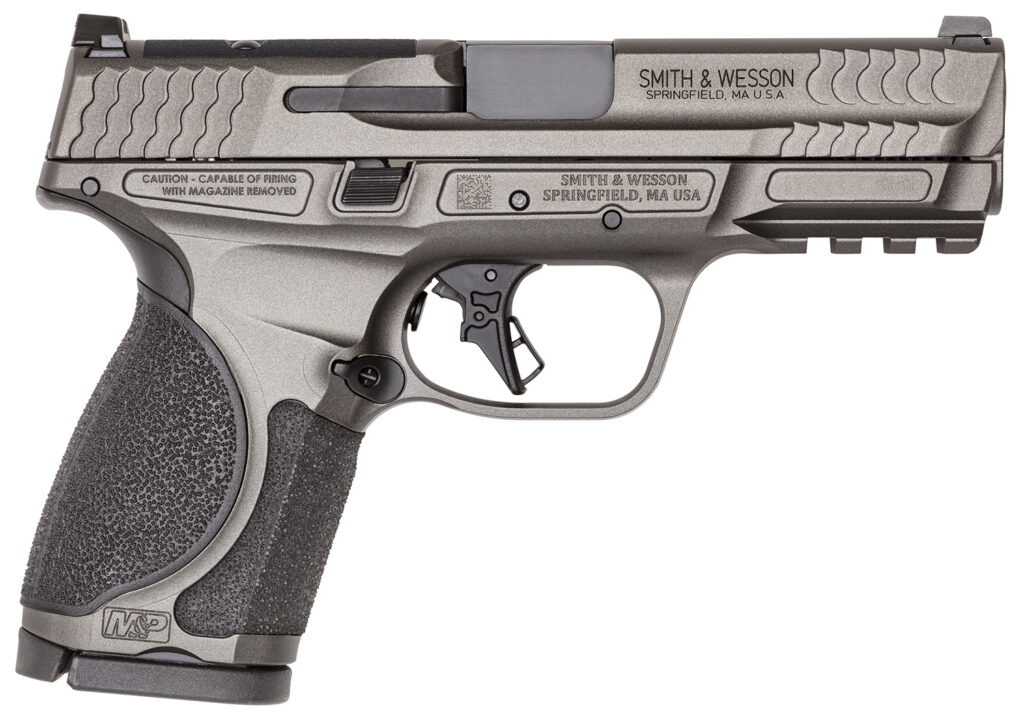 Smith & Wesson M&P9 M2.0 Metal Compact, 9mm Pistol, 4" Barrel, Gray, No Thumb Safety, 15+1 Capacity