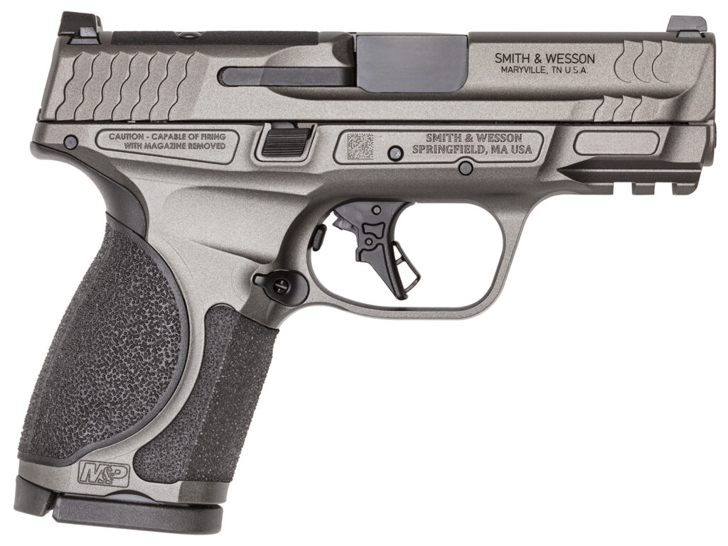 Smith & Wesson M&P9 M2.0 Metal Compact, 9mm Pistol, 3.6" Barrel, Gray, No Thumb Safety, 15+1 Capacity