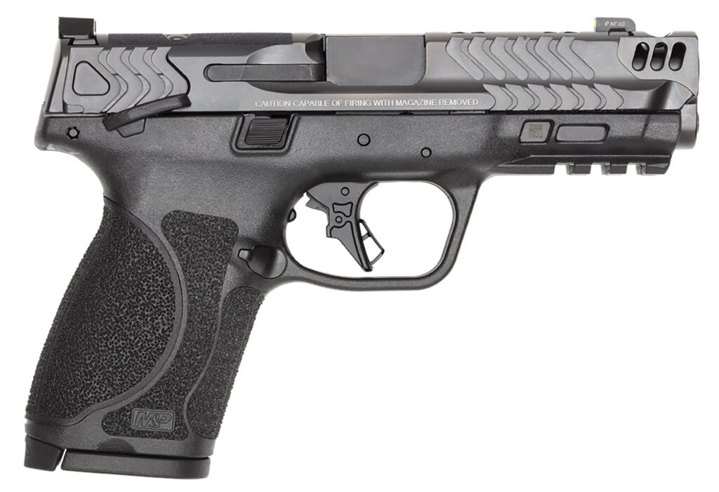 Smith & Wesson Performance Center M&P9 M2.0 Compact Carry Comp, 9mm Pistol, 4.22" Barrel, Black, Thumb Safety, 10+1 Capacity