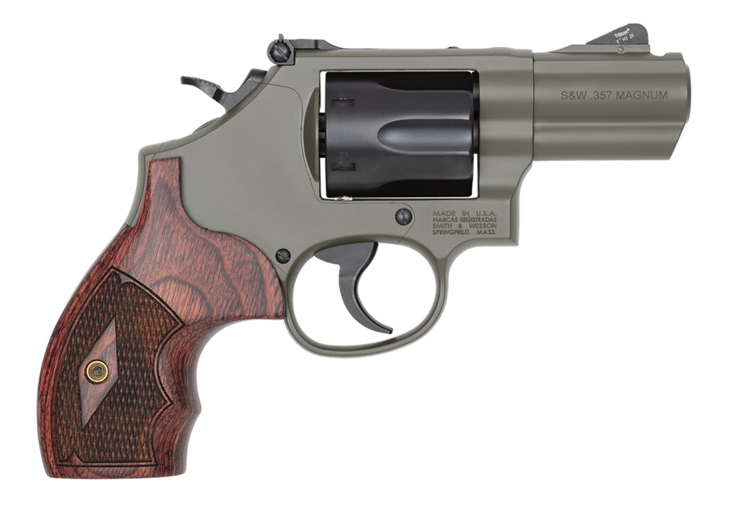 Smith & Wesson Performance Center Model 19 Carry Comp, .357 Magnum Revolver, 2.5" Barrel, Moss Cerakote, 6-Round Capacity