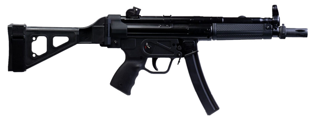 Century Arms AP5 9mm 8.9" Pistol with Brace, 30+1, Black