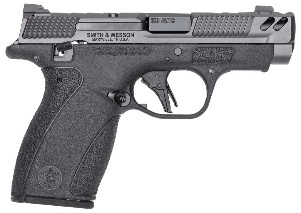 Smith & Wesson Performance Center Bodyguard 2.0 Carry Comp, .380 ACP Pistol, 3.1" Barrel, Gray/Black, Thumb Safety, 12+1 Capacity
