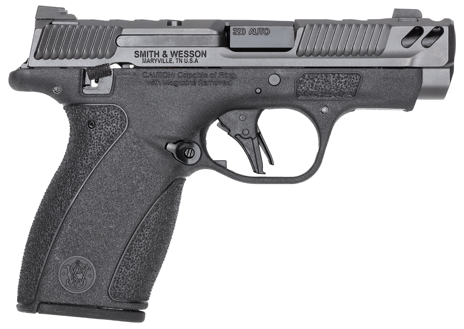 Smith & Wesson Performance Center Bodyguard 2.0 Carry Comp, .380 ACP Pistol, 3.1" Barrel, Gray/Black, Thumb Safety, 12+1 Capacity