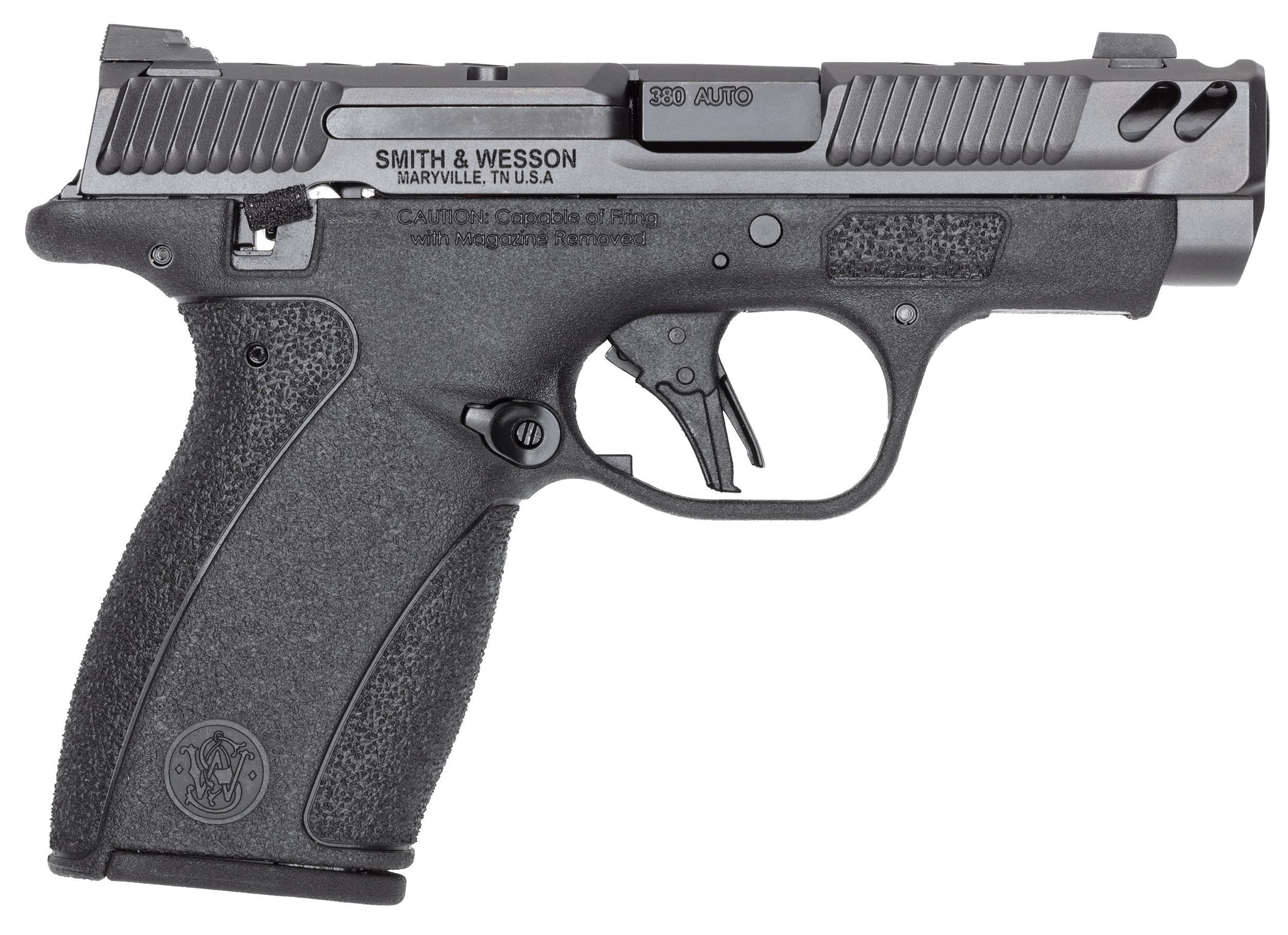Smith & Wesson Performance Center Bodyguard 2.0 Carry Comp, .380 ACP Pistol, 3.1" Barrel, Gray/Black, Thumb Safety, 10+1 Capacity