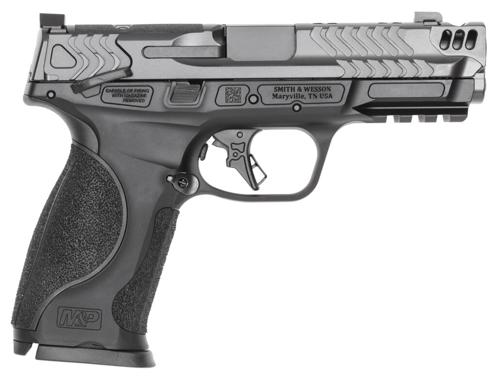 Smith & Wesson Performance Center M&P9 M2.0 Metal Carry Comp, 9mm Pistol, 4.22" Barrel, Gray Stainless, Thumb Safety, 10+1 Capacity