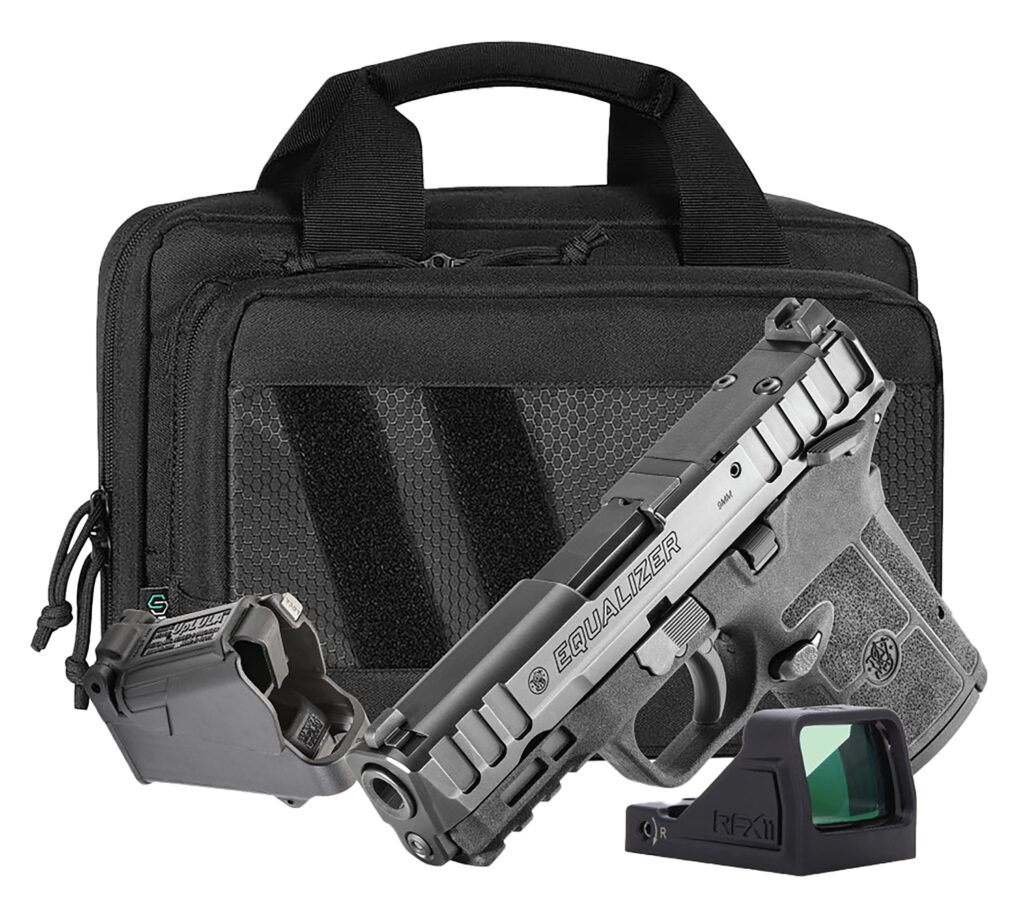 Smith & Wesson Equalizer, 9mm Pistol, 3.68" Barrel, Black, Thumb Safety, Carry On Bundle, 15+1 Capacity