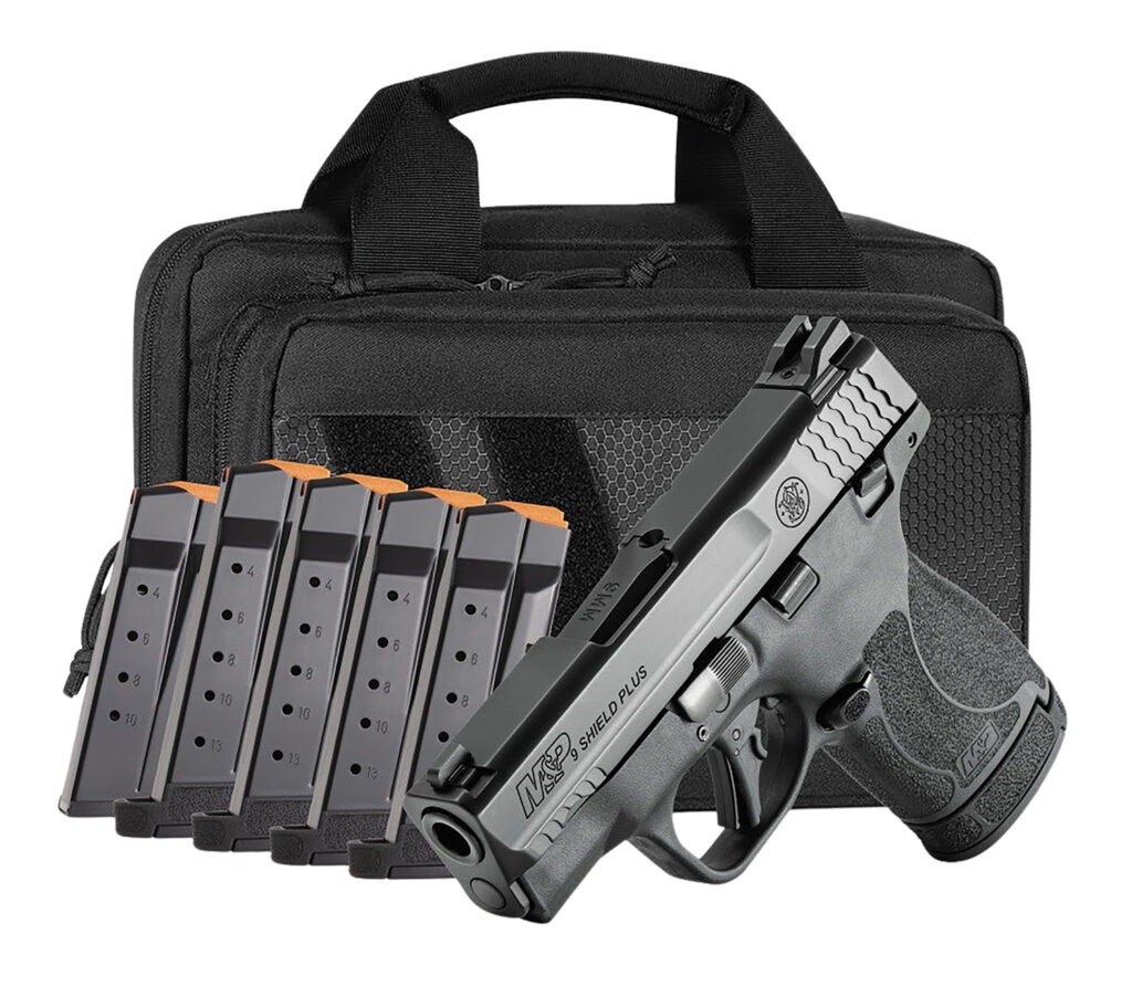 Smith & Wesson M&P9 Shield Plus, 9mm Pistol, 3.1" Barrel, Matte Black, Thumb Safety, 13+1 Capacity