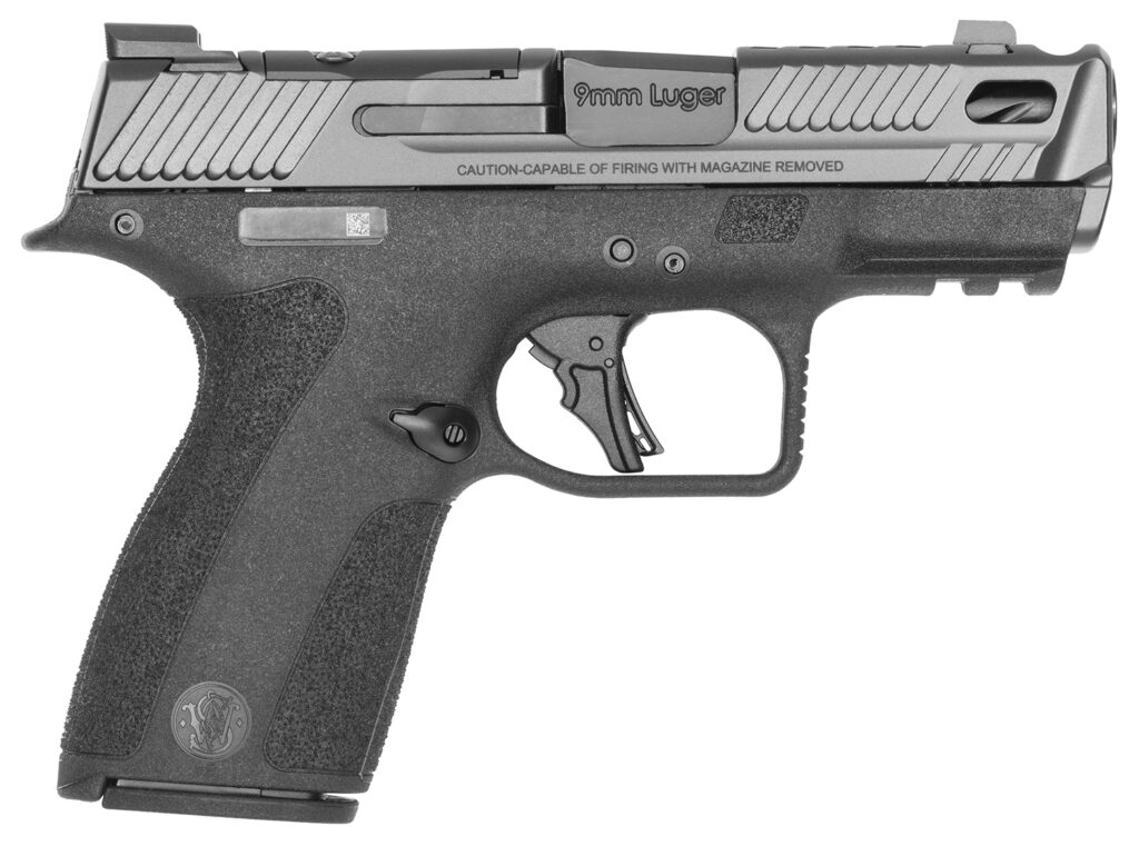 Smith & Wesson Performance Center M&P9 Shield X Carry Comp, 9mm Pistol, 3.6" Barrel, Black, Thumb Safety, 15+1 Capacity