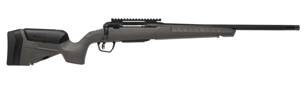 Savage Arms 110 Trailblazer .350 Legend Rifle, 18" Barrel, Gray Trophy Stock With LOP Adjustment