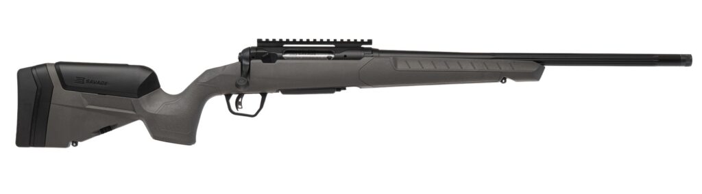 Savage Arms 110 Trailblazer .400 Legend Rifle, 20" Barrel, Gray Trophy Stock With LOP Adjustment