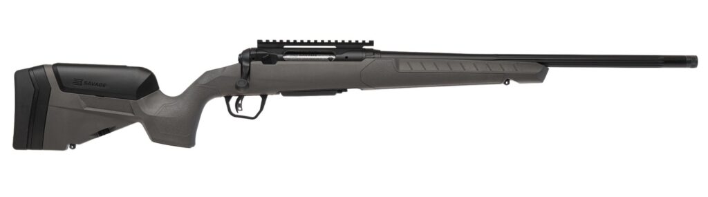 Savage Arms 110 Trailblazer .450 Bushmaster Rifle, 20" Barrel, Gray Trophy Stock With LOP Adjustment