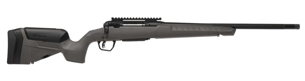 Savage Arms 110 Trailblazer 6.5 PRC Rifle, 22" Barrel, Gray Trophy Stock With LOP Adjustment