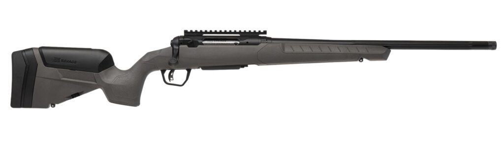 Savage Arms 110 Trailblazer 7mm Rem Mag Rifle, 22" Barrel, Gray Trophy Stock With LOP Adjustment