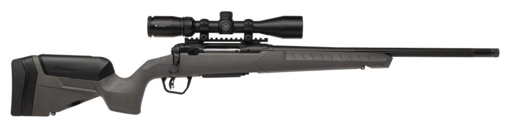 Savage Arms 110 Trailblazer XP .22 ARC Rifle, 20" Barrel, Gray Trophy Stock With LOP Adjustment