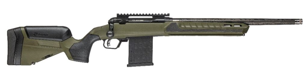 Savage Arms 110 Ultralite Predator .308 Win Rifle, 18" Barrel, OD Green Accufit V2 Tactical Stock