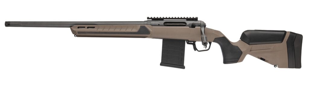 Savage Arms 110 Core Tactical Left-Hand .300 AAC Blackout Rifle, 16.5" Barrel, Brown Accustock With Accufit V2