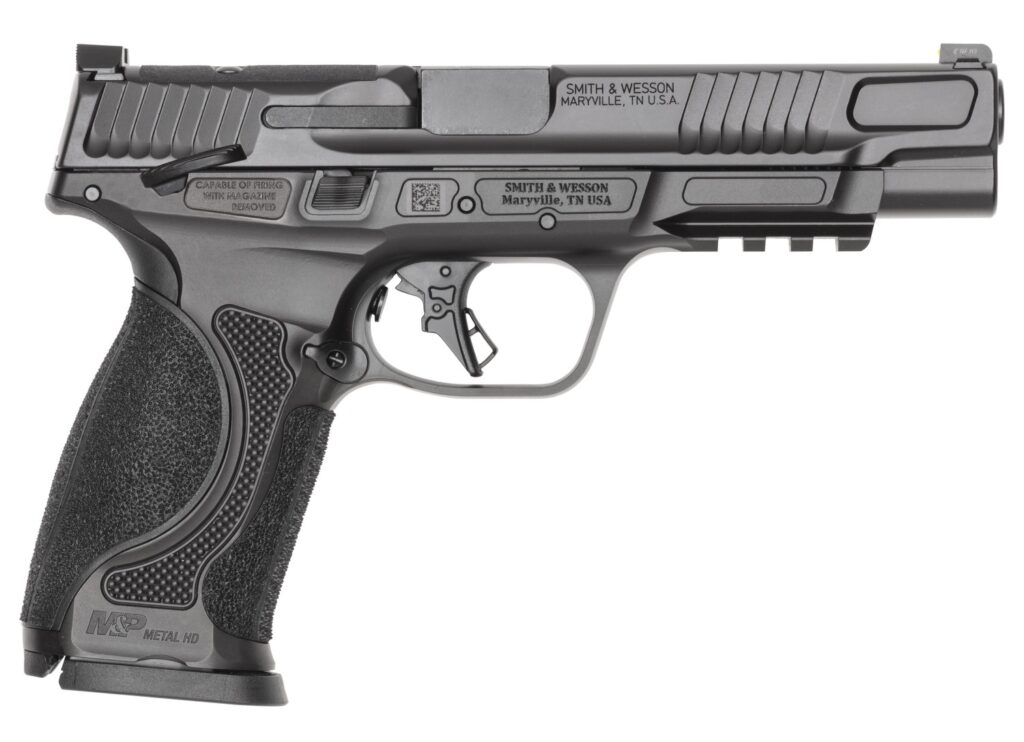Smith & Wesson M&P9 M2.0 Metal, 9mm Pistol, 5" Barrel, Black, Thumb Safety, 17+1 Capacity