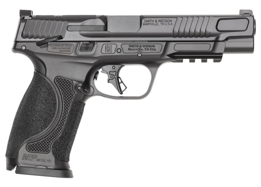 Smith & Wesson M&P9 M2.0 Metal, 9mm Pistol, 5" Barrel, Black, Thumb Safety, 10+1 Capacity