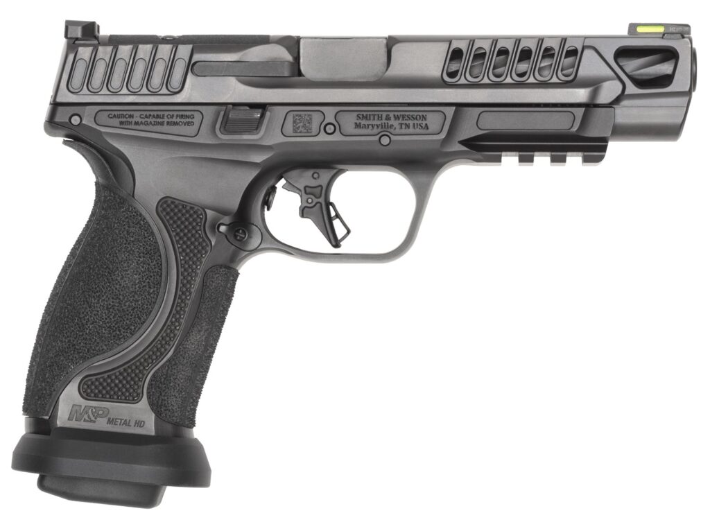 Smith & Wesson Performance Center M&P9 M2.0 Competitor HD, 9mm Pistol, 5" Barrel, Black, No Thumb Safety, 10+1 Capacity