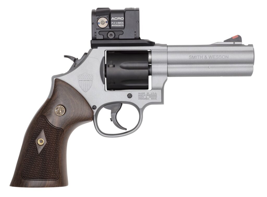 Smith & Wesson Model 686 Plus, .357 Magnum Revolver, 4.13" Barrel, Titanium Cerakote, 7-Round Capacity