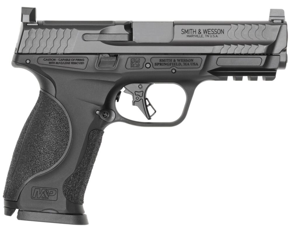 Smith & Wesson M&P9 M2.0, 9mm Pistol, 4.25" Barrel, Black, No Thumb Safety, ACRO-Cut Slide, 17+1 Capacity