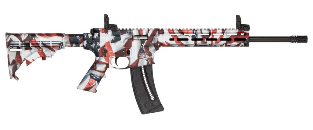 Smith & Wesson M&P15-22 Sport Flag Edition, .22 LR Rifle, 16.5" Barrel, American Flag, 25+1 Capacity