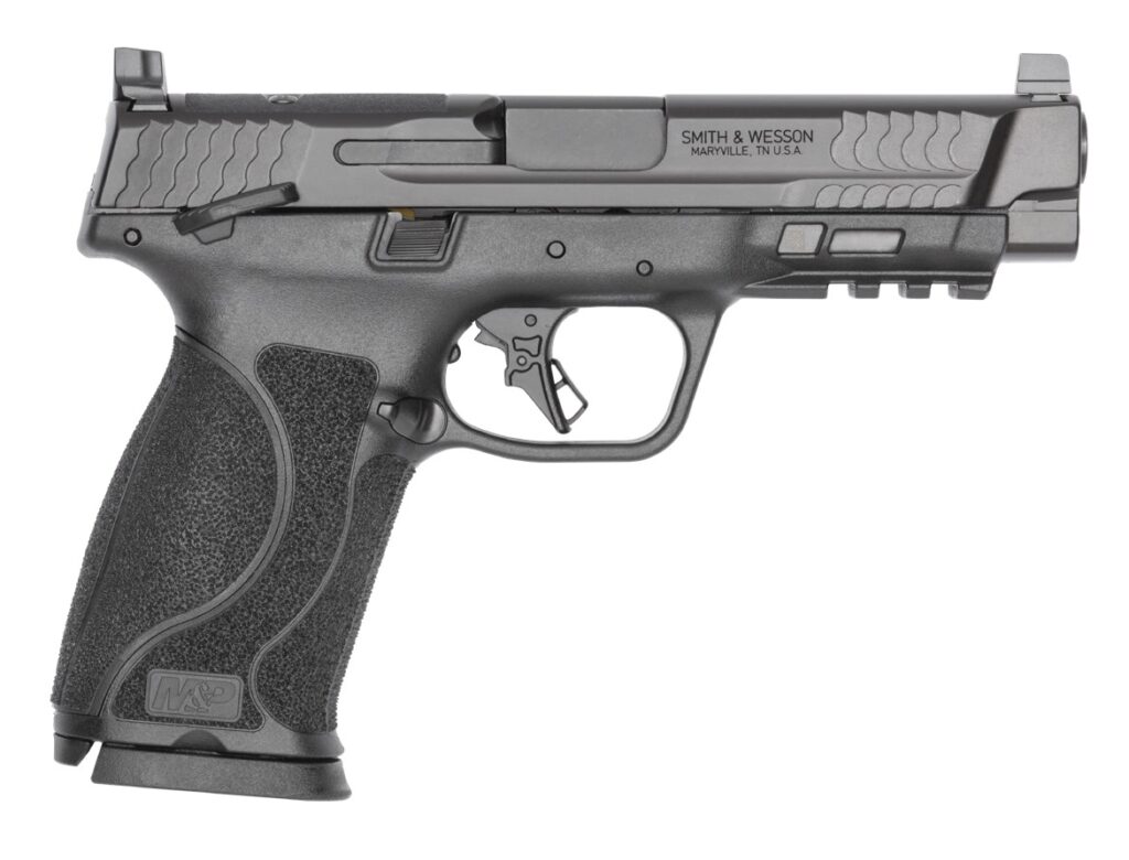 Smith & Wesson M&P10 M2.0, 10mm Pistol, 4.6" Barrel, Black, Thumb Safety, CA Compliant, 10+1 Capacity