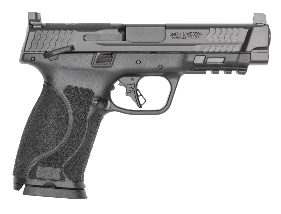 Smith & Wesson M&P10 M2.0, 10mm Pistol, 4.6" Barrel, Black, Thumb Safety, CA Compliant, 10+1 Capacity