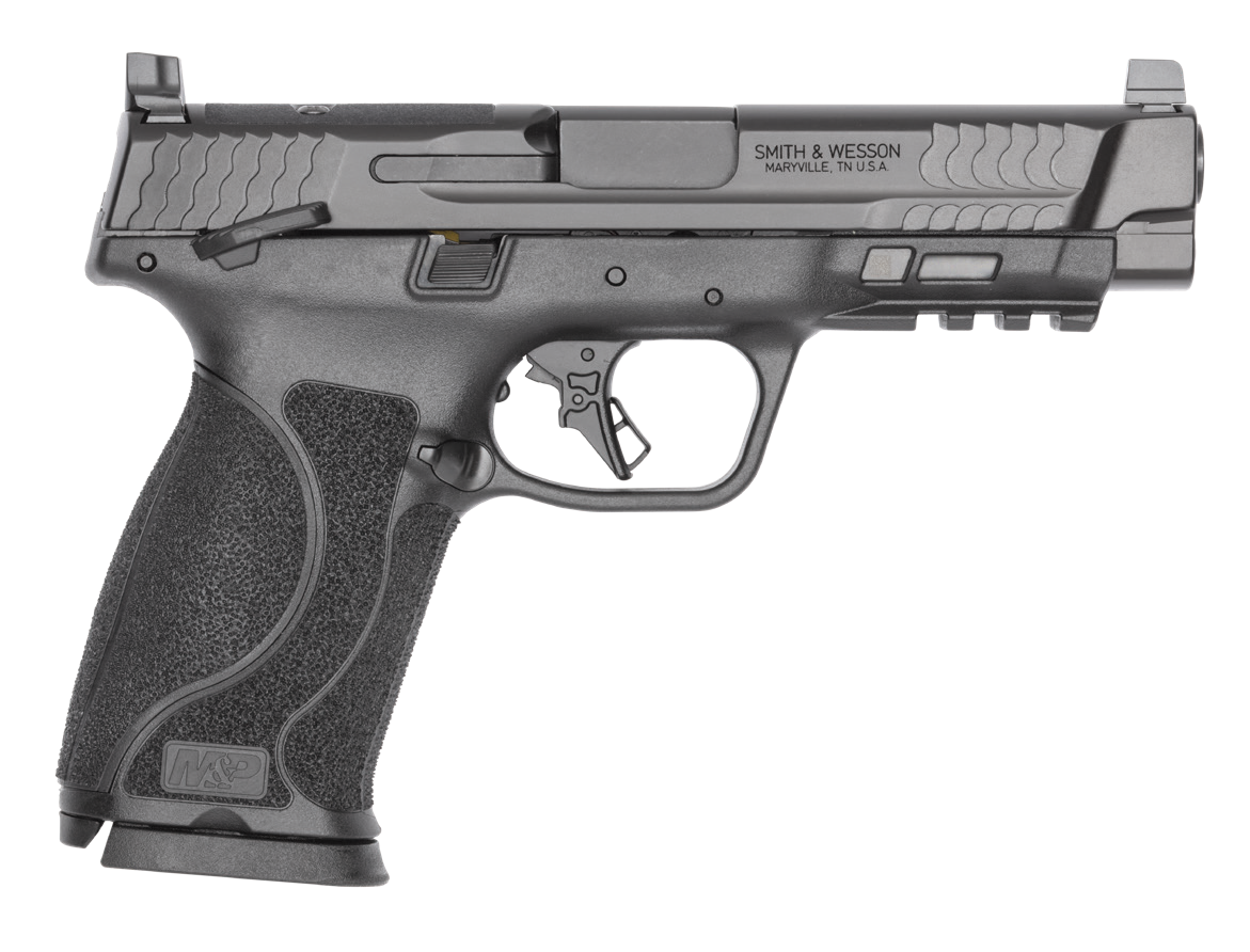 Smith & Wesson M&P10 M2.0, 10mm Pistol, 4.6" Barrel, Black, Thumb Safety, CA Compliant, 10+1 Capacity