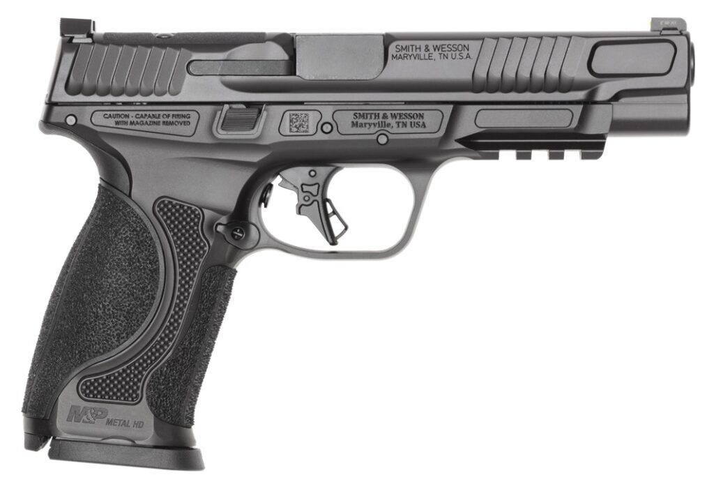 Smith & Wesson M&P9 M2.0 Metal HD, 9mm Pistol, 5" Barrel, Black, No Thumb Safety, 15+1 Capacity