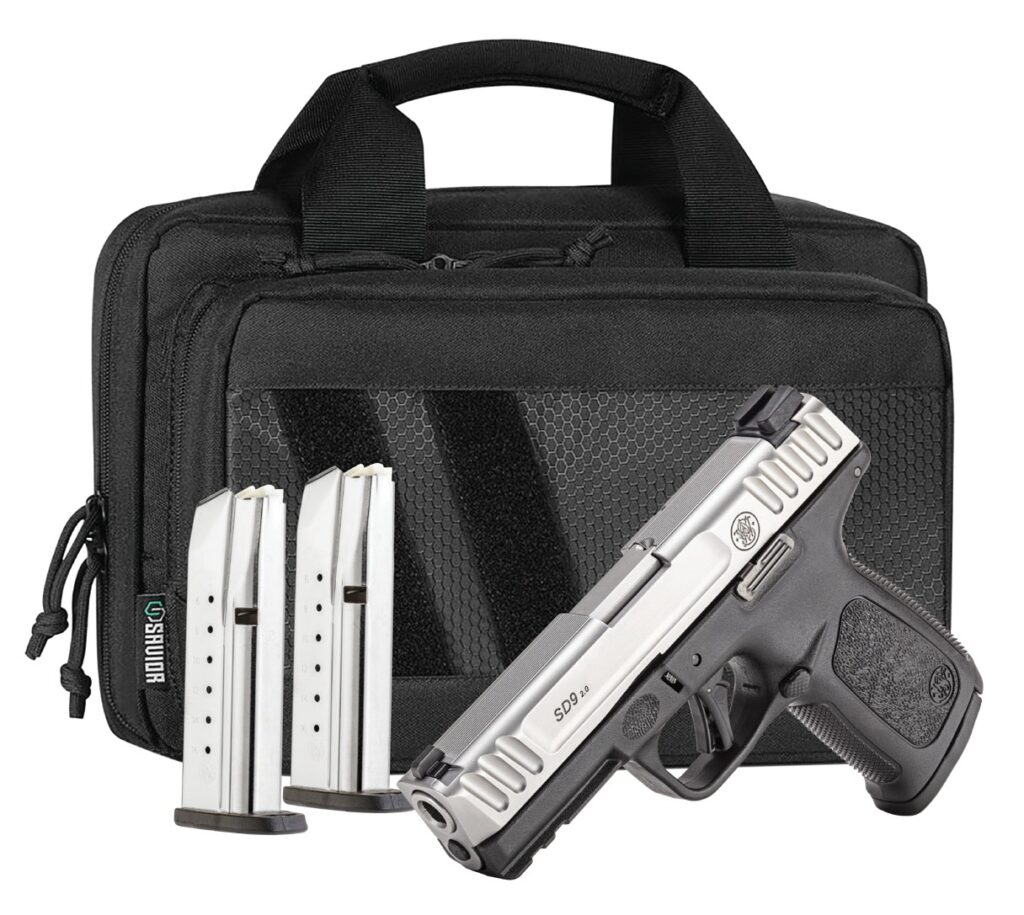 Smith & Wesson SD9 2.0, 9mm Pistol, 4" Barrel, Black, No Thumb Safety, 16+1 Capacity