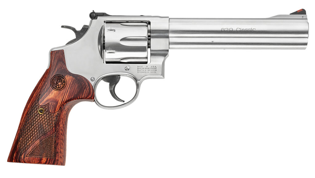 Smith & Wesson Model 629 Deluxe, .44 Magnum Revolver, 6.5" Barrel, Stainless, CA Compliant, 6-Round Capacity