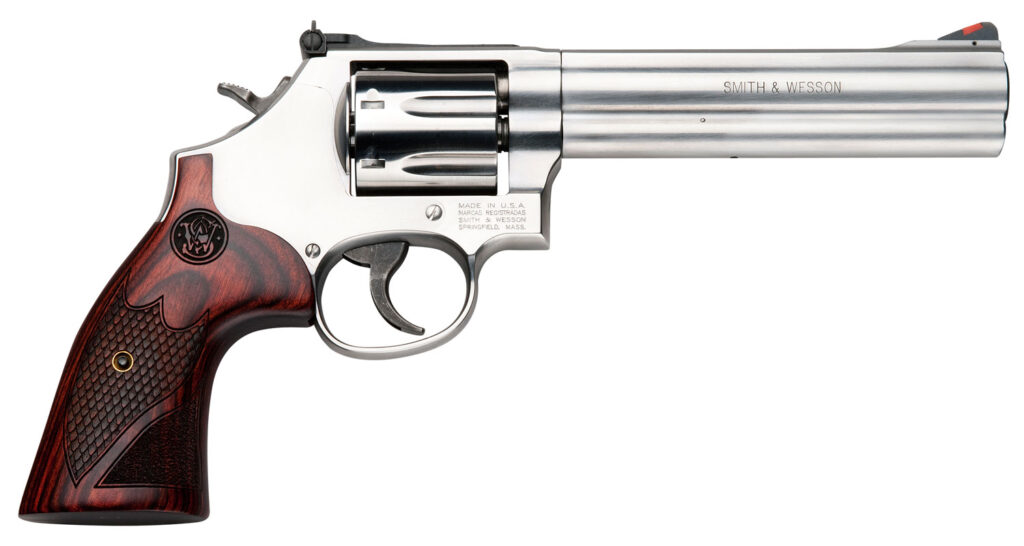 Smith & Wesson Model 686 Plus Deluxe, .357 Magnum Revolver, 6" Barrel, Stainless, CA Compliant, 7-Round Capacity