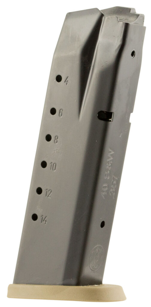 Smith & Wesson M&P40 M2.0 .40 S&W 15-Round Magazine, Flat Dark Earth Base Plate