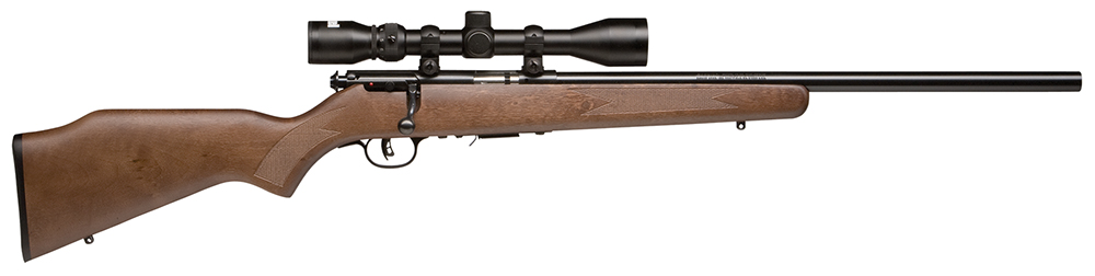 Savage Arms 93R17 GVXP .17 HMR Rifle, 21" Barrel, Walnut Finished Hardwood