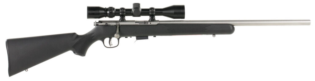 Savage Arms 93 Fvss XP .22 WMR Rifle, 21" Barrel, Black Synthetic Stock