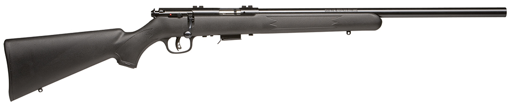 Savage Arms 93R17 FV .17 HMR Rifle, 21" Barrel, Black Synthetic Stock