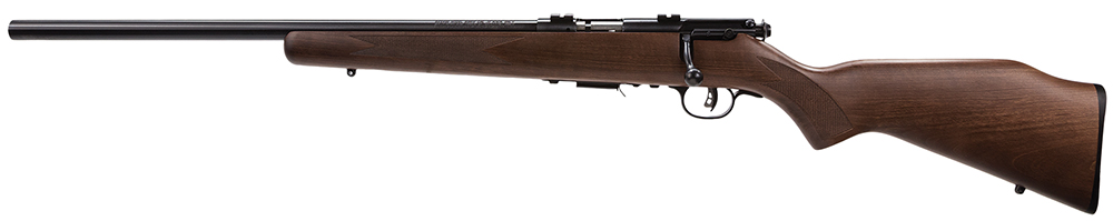 Savage Arms 93R17 GLV Left-Hand .17 HMR Rifle, 21" Barrel, Walnut Finished Hardwood