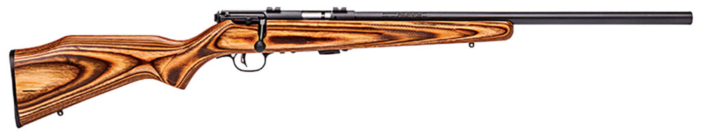 Savage Arms Mark 2 BV .22 LR Rifle, 21" Barrel, Brown Laminate/Checkered Wood