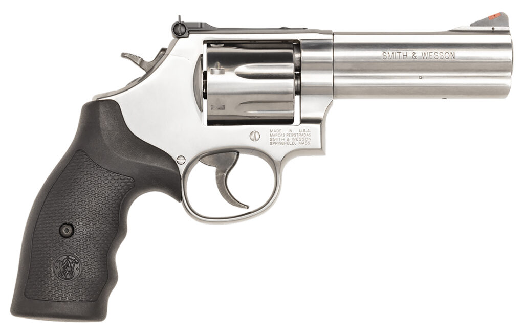 Smith & Wesson Model 686 Plus, .357 Magnum Revolver, 4.12" Barrel, Stainless, CA Compliant, 7-Round Capacity