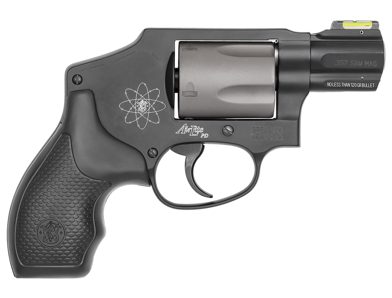 Smith & Wesson Model 340PD, .357 Magnum Revolver, 1.88" Barrel, Black, CA Compliant, 5-Round Capacity