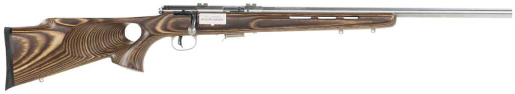 Savage Arms 93 Btvs .22 WMR Rifle, 21" Barrel, Brown Laminate/Thumbhole
