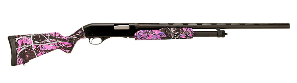 Savage Arms 320 Field 20 Gauge Shotgun, 26" Barrel, Soft Touch Synthetic/Muddy Girl Camo