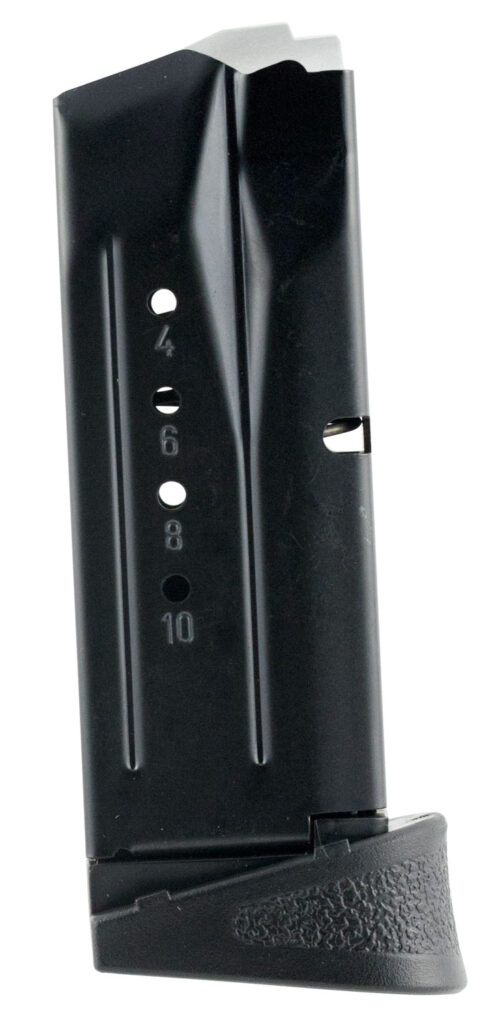 Smith & Wesson M&P9 Compact 9mm 10-Round Magazine, Finger Rest, Blued Steel