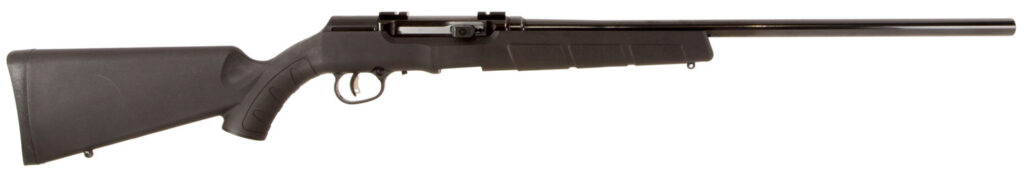 Savage Arms A Series Magnum .17 HMR Rifle, 22" Barrel, Black Synthetic Stock, Heavy Barrel