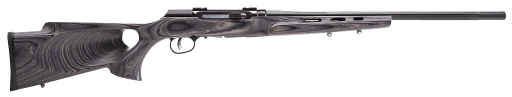 Savage Arms A Series Target .22 LR Rifle, 22" Barrel, Gray/Silver Thumbhole