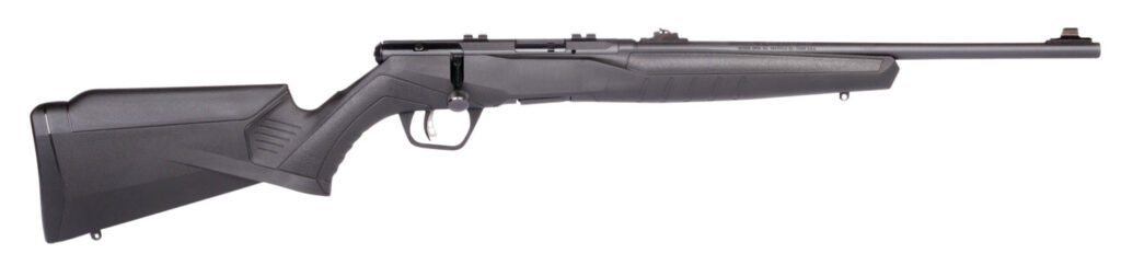 Savage Arms B Series F .22 LR Rifle, 18" Barrel, Compact Synthetic/Black
